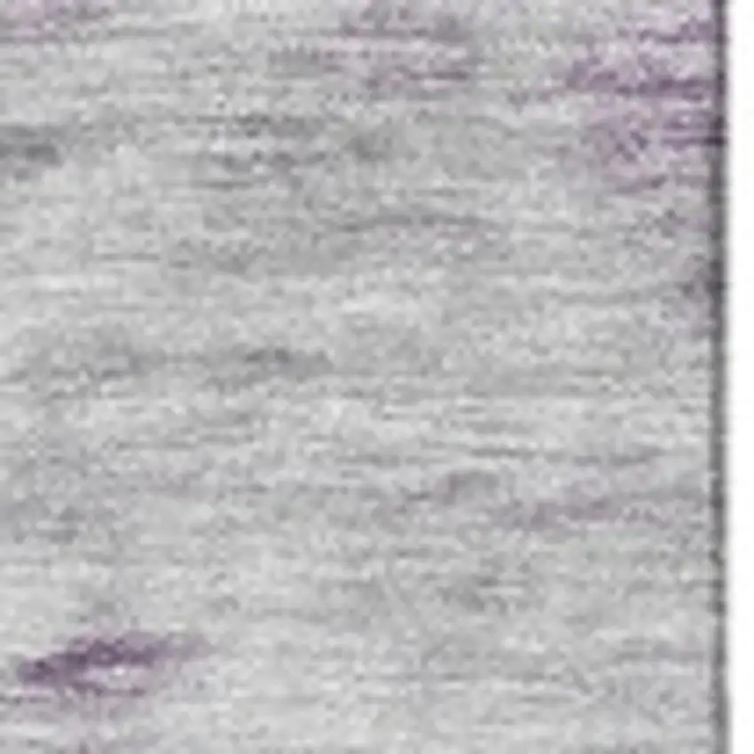 Purple Gold And Ivory Abstract Washable Area Rug With UV Protection Photo 3