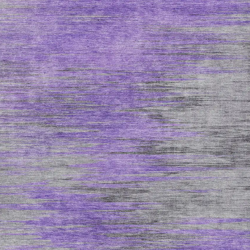Purple Gray And Charcoal Abstract Washable Indoor Outdoor Area Rug Photo 5