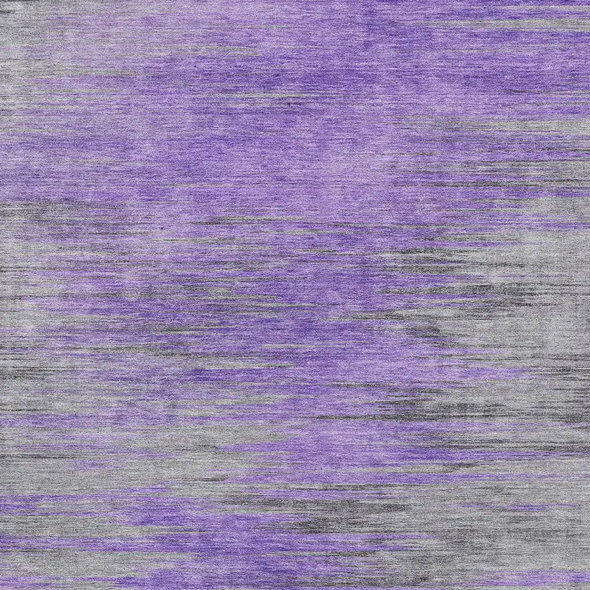 Purple Gray And Charcoal Abstract Washable Indoor Outdoor Area Rug Photo 6