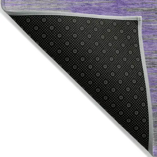 Purple Gray And Charcoal Abstract Washable Indoor Outdoor Area Rug Photo 4