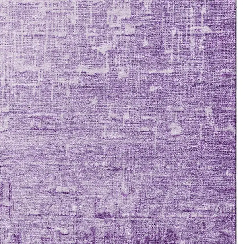 Purple Gray And Charcoal Ombre Washable Area Rug With UV Protection Photo 3