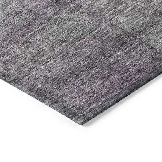 Purple Gray And Green Abstract Washable Indoor Outdoor Area Rug Photo 4