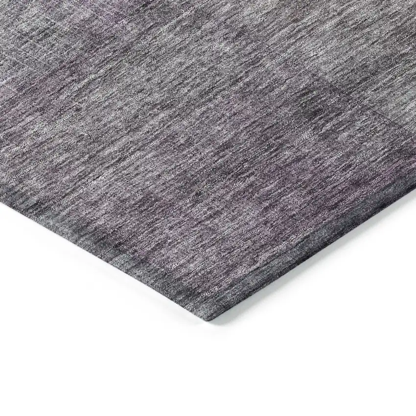 Purple Gray And Green Abstract Washable Indoor Outdoor Area Rug Photo 4
