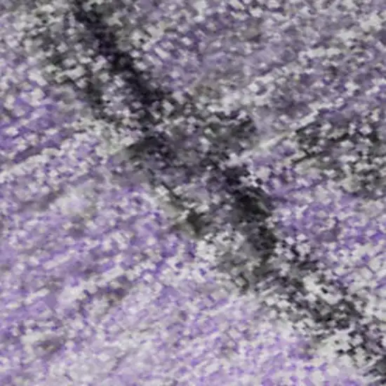 Purple Gray And Ivory Abstract Washable Area Rug With UV Protection Photo 9