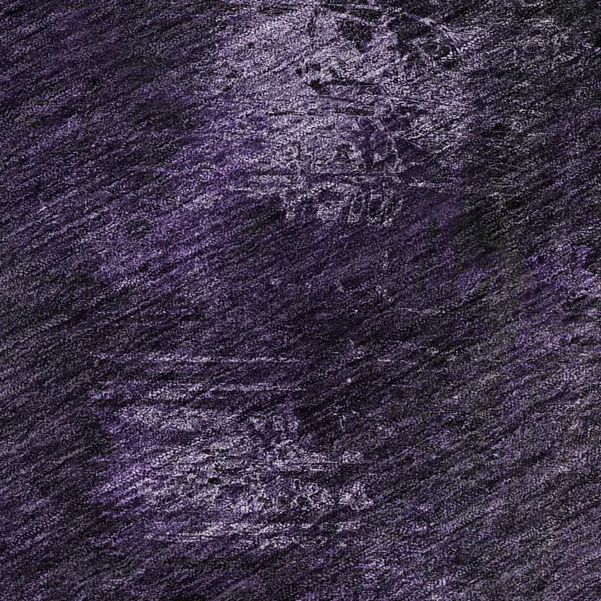 Purple Gray And Ivory Abstract Washable Area Rug With UV Protection Photo 3