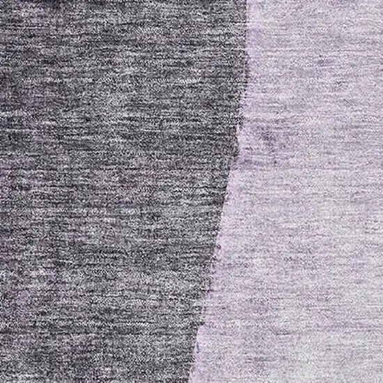 Purple Gray And Ivory Abstract Washable Area Rug With UV Protection Photo 3