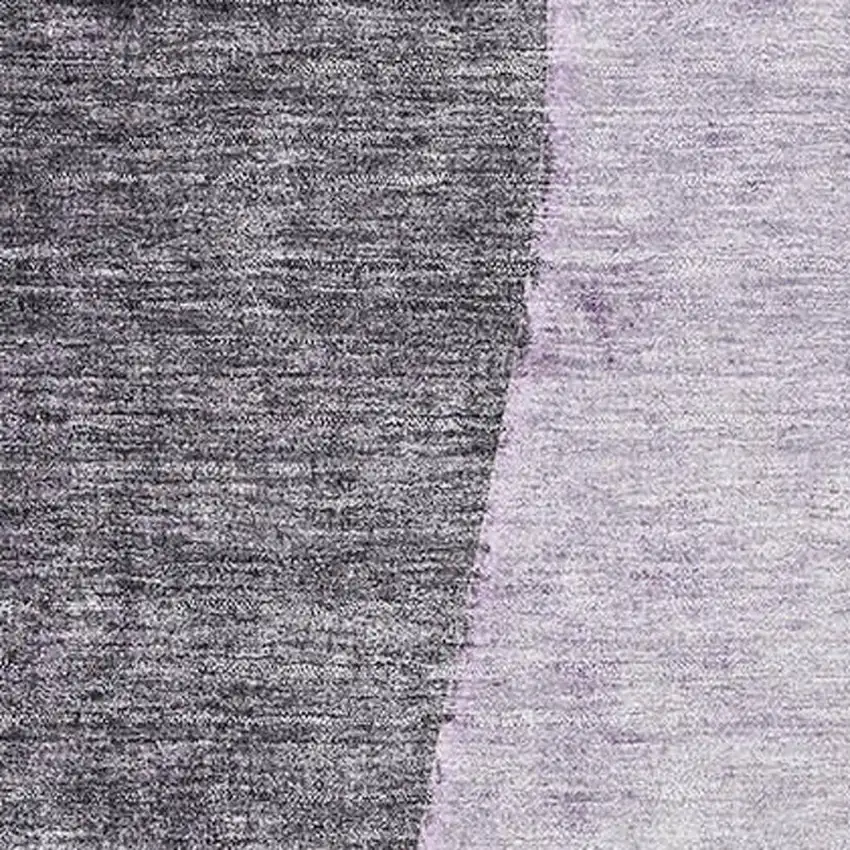 Purple Gray And Ivory Abstract Washable Area Rug With UV Protection Photo 3