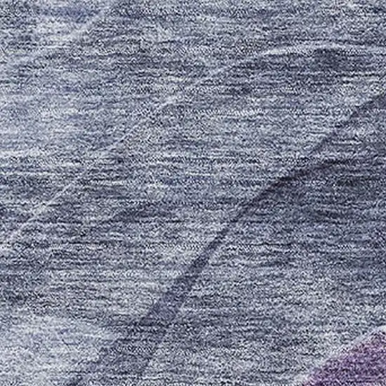 Purple Gray And Silver Abstract Washable Area Rug With UV Protection Photo 2