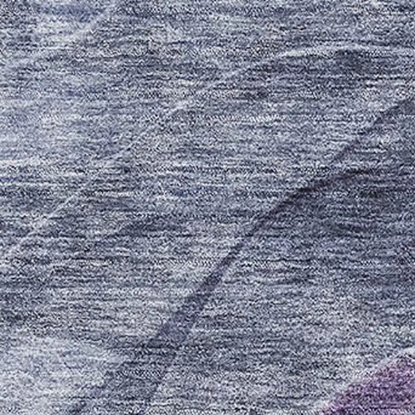 Purple Gray And Silver Abstract Washable Area Rug With UV Protection Photo 2