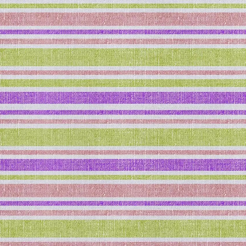 Purple Green And Blush Striped Washable Area Rug With UV Protection Photo 2