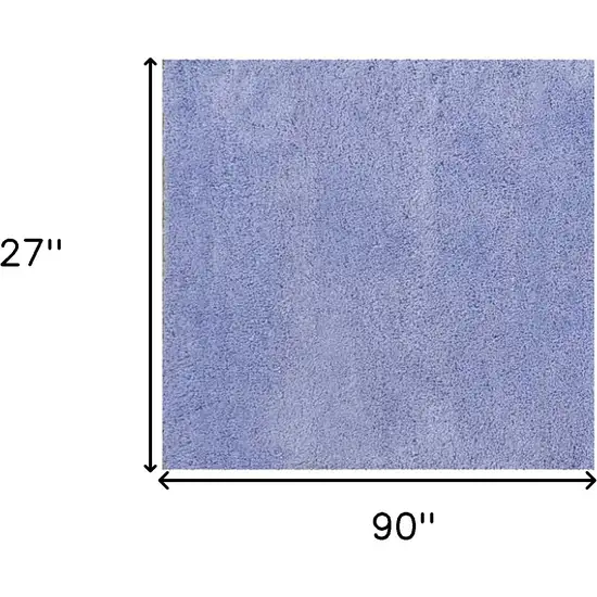 8' Purple Indoor Shag Runner Rug Photo 5
