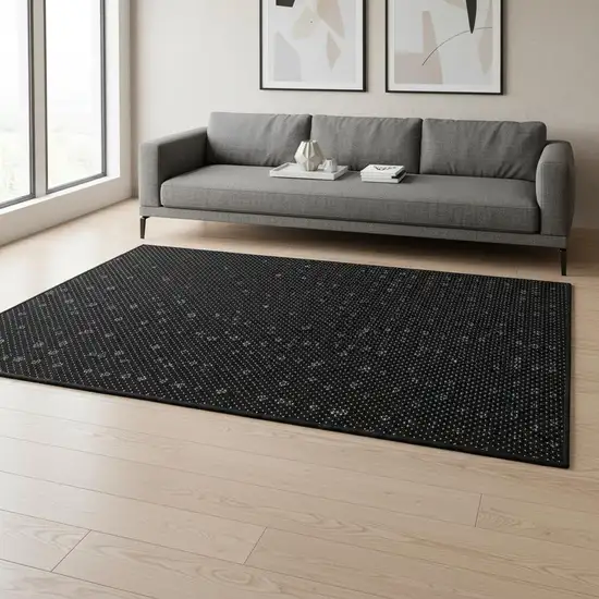 Purple Ivory And Gold Plaid Washable Area Rug With UV Protection Photo 2