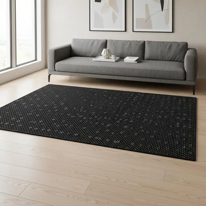 Purple Ivory And Gold Plaid Washable Area Rug With UV Protection Photo 2