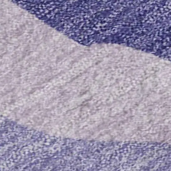 Purple Ivory And Gray Abstract Washable Area Rug With UV Protection Photo 6