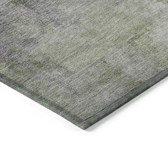 Purple Lavender And Green Abstract Washable Indoor Outdoor Area Rug Photo 5