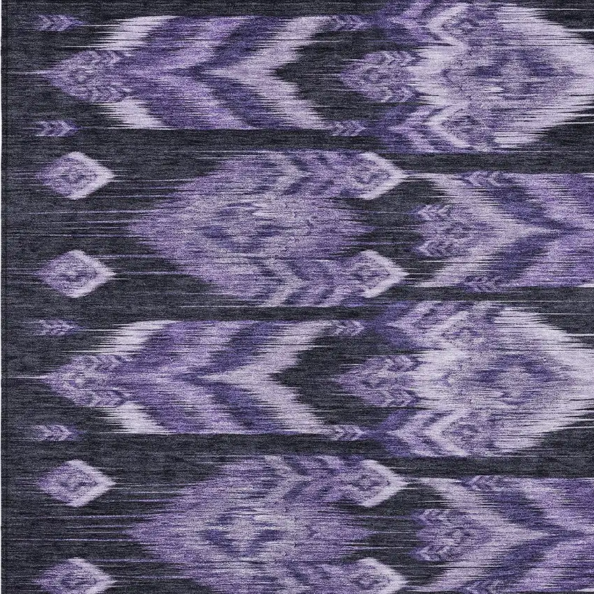 Purple Lavender And Plum Southwestern Washable Indoor Outdoor Area Rug Photo 6