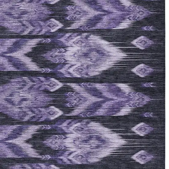 Purple Lavender And Plum Southwestern Washable Indoor Outdoor Area Rug Photo 6
