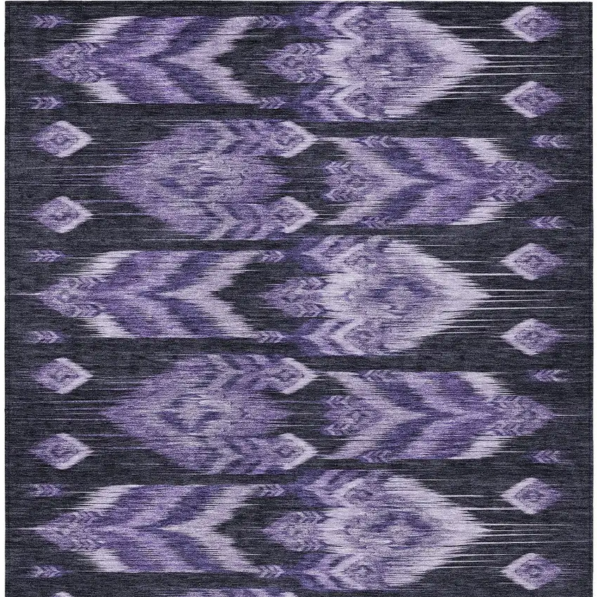 Purple Lavender And Plum Southwestern Washable Indoor Outdoor Area Rug Photo 6
