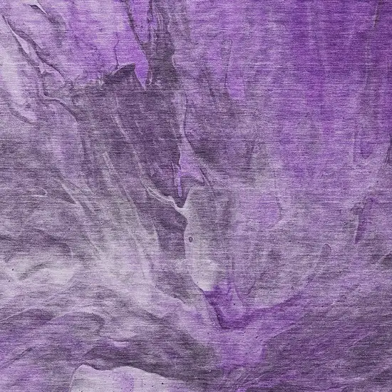 Purple Lilac And Eggplant Abstract Washable Indoor Outdoor Area Rug Photo 4