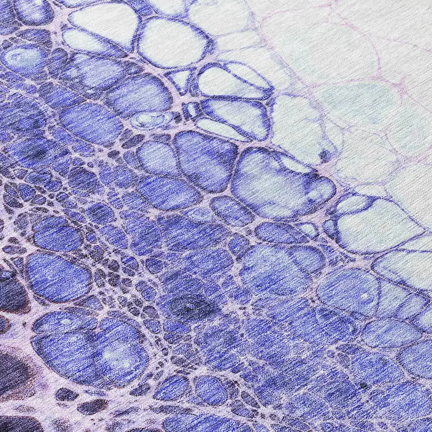 Purple Lilac And Eggplant Abstract Washable Indoor Outdoor Area Rug Photo 4