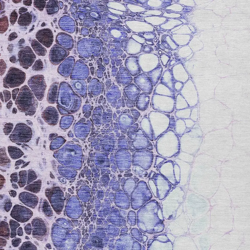 Purple Lilac And Eggplant Abstract Washable Indoor Outdoor Area Rug Photo 5