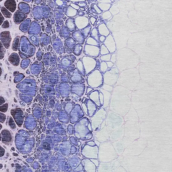 Purple Lilac And Eggplant Abstract Washable Indoor Outdoor Area Rug Photo 5