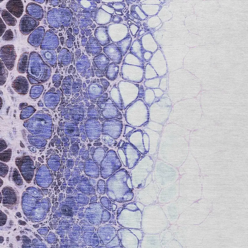 Purple Lilac And Eggplant Abstract Washable Indoor Outdoor Area Rug Photo 5