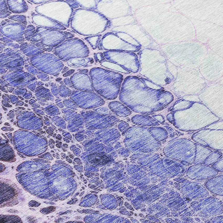 Purple Lilac And Eggplant Abstract Washable Indoor Outdoor Area Rug Photo 4