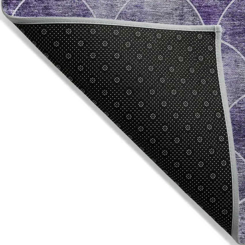 Purple Lilac And Lavender Abstract Washable Indoor Outdoor Area Rug Photo 4
