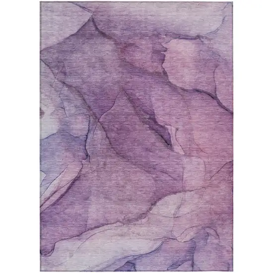 Purple Lilac And Lavender Abstract Washable Indoor Outdoor Area Rug Photo 2