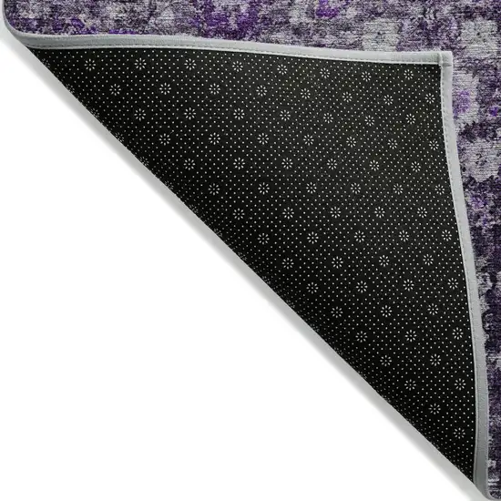 Purple Lilac And Lavender Oriental Washable Indoor Outdoor Area Rug Photo 3