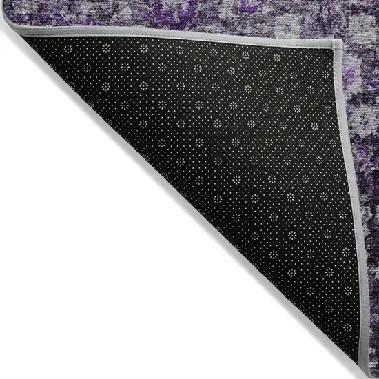 Purple Lilac And Lavender Oriental Washable Indoor Outdoor Area Rug Photo 3