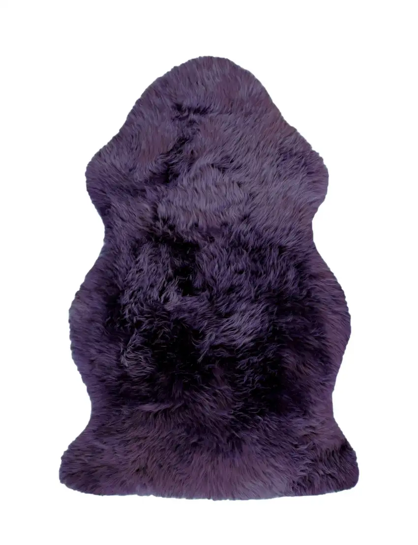Purple New Zealand Natural Sheepskin Rug Photo 6