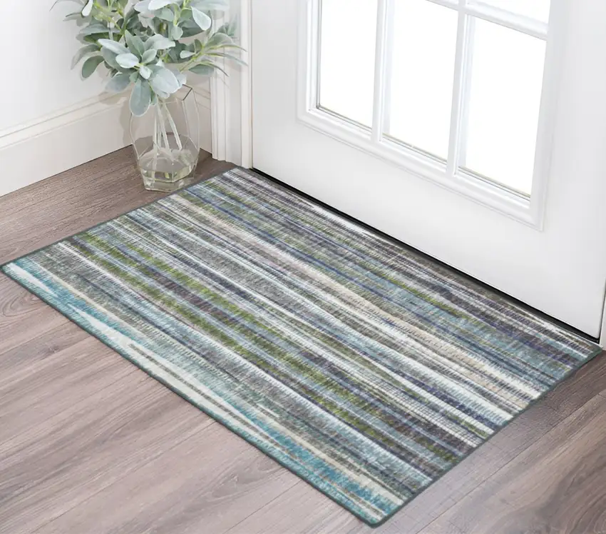 Purple Ombre Tufted Handmade Area Rug Photo 1