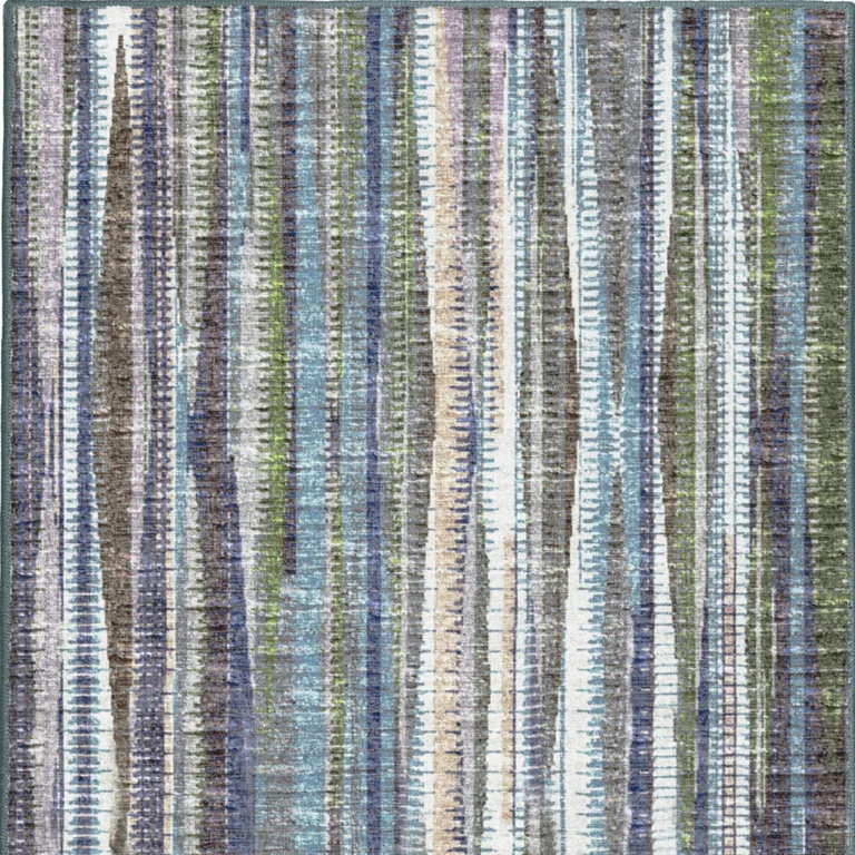 Purple Ombre Tufted Handmade Runner Rug Photo 3