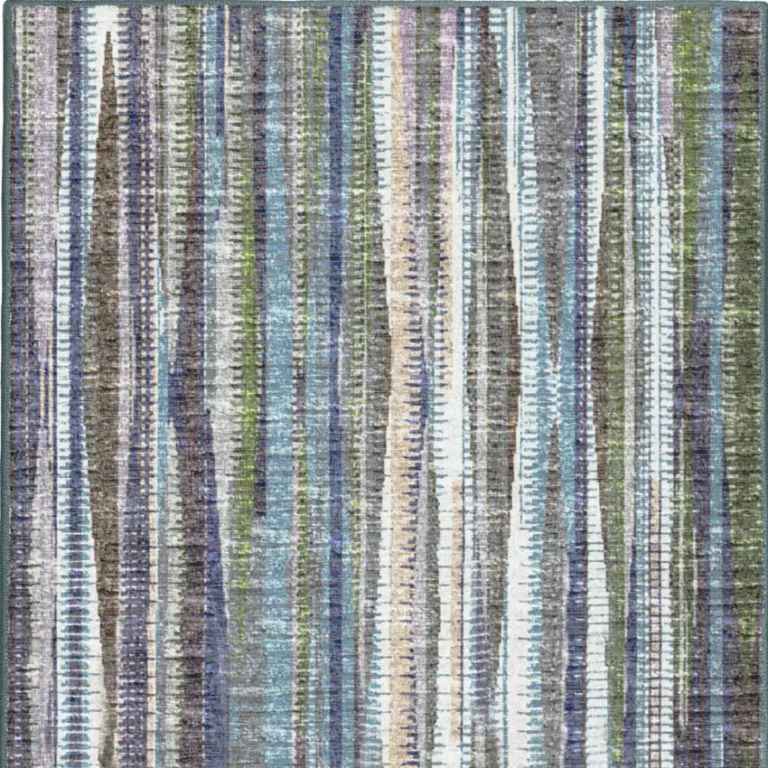 Purple Ombre Tufted Handmade Runner Rug Photo 5