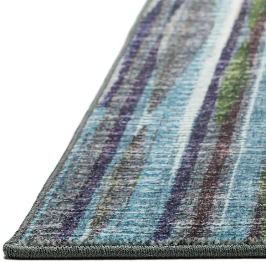 Purple Ombre Tufted Handmade Runner Rug Photo 7