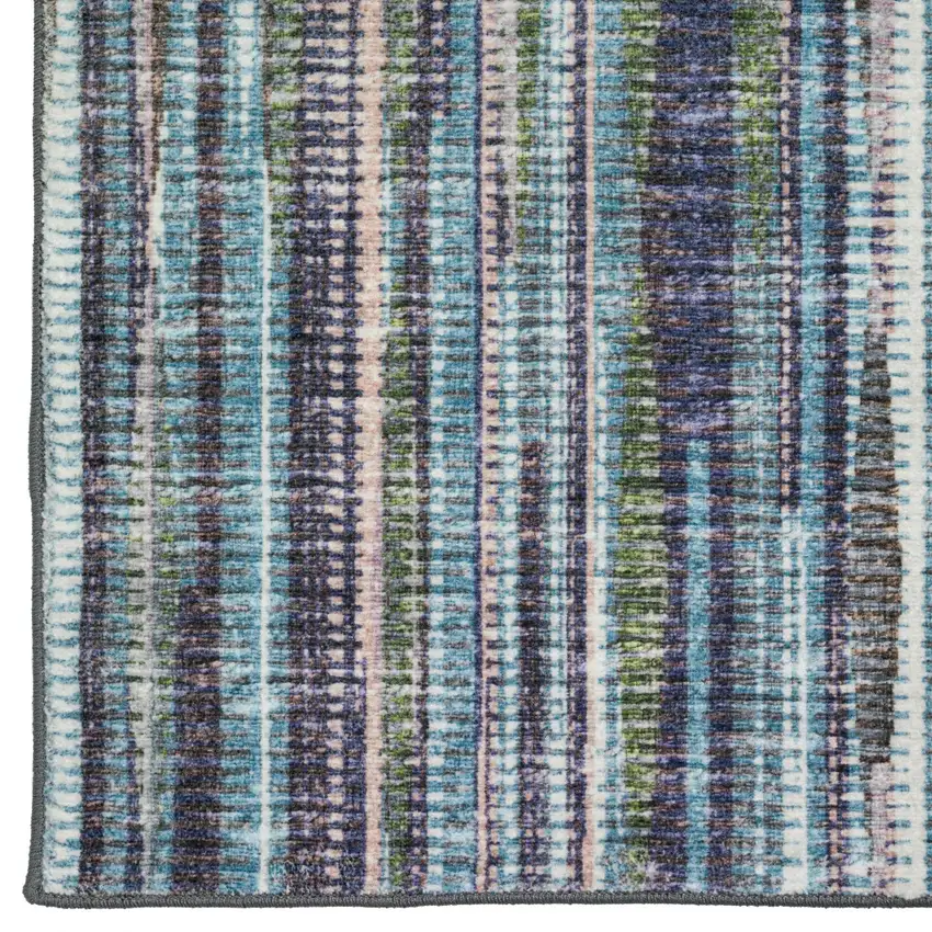 Purple Ombre Tufted Handmade Runner Rug Photo 2
