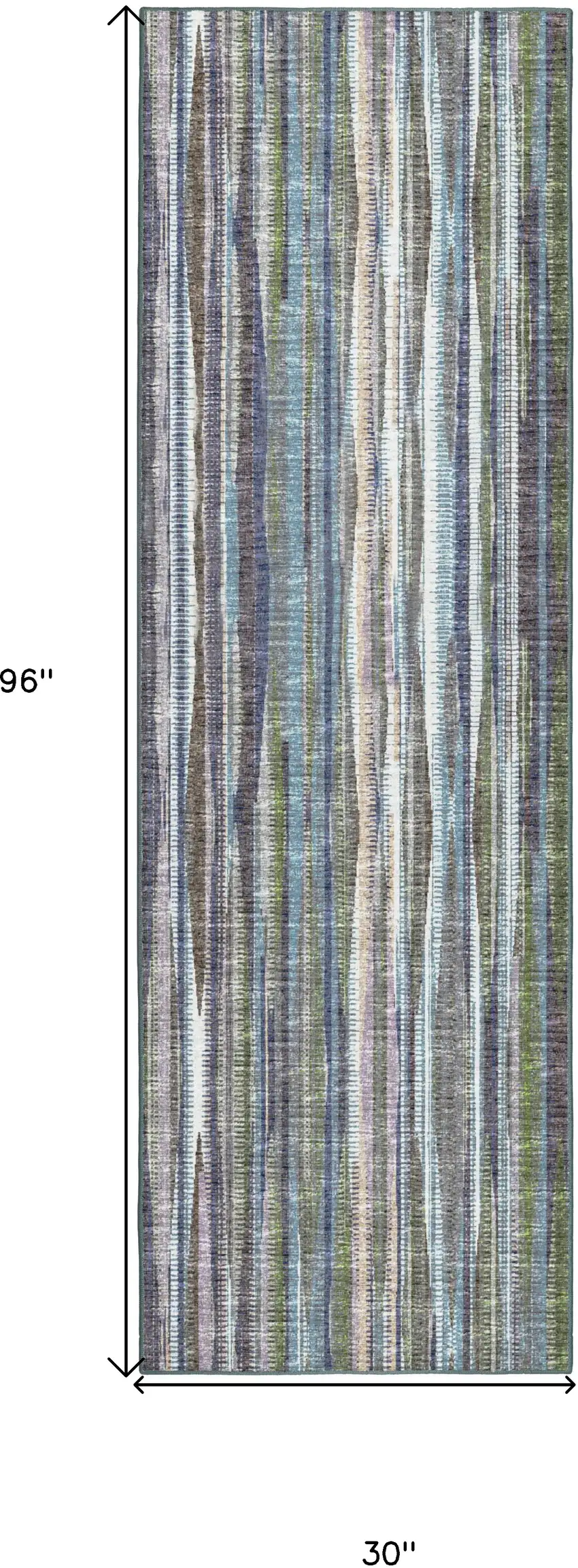 Purple Ombre Tufted Handmade Runner Rug Photo 8