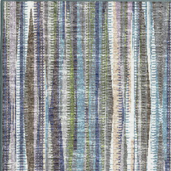 Purple Ombre Tufted Runner Rug Photo 5