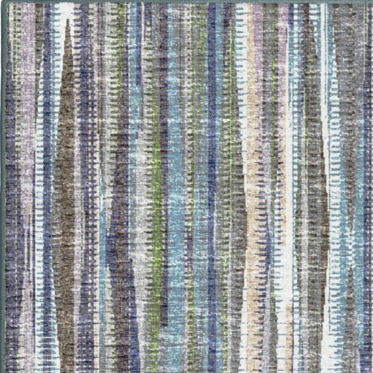 Purple Ombre Tufted Runner Rug Photo 3