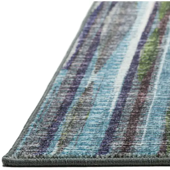 Purple Ombre Tufted Runner Rug Photo 7