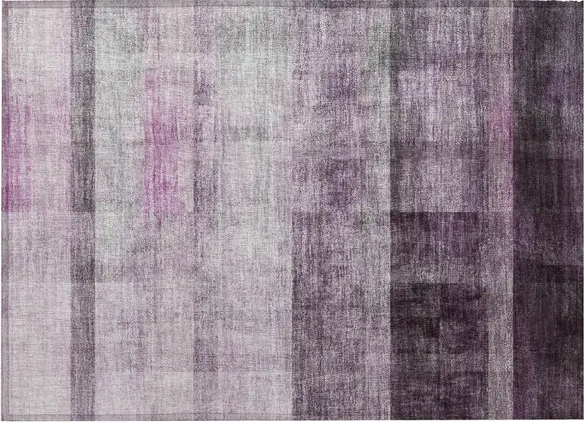 Purple Ombre Washable Non Skid Indoor Outdoor Area Rug Photo 5