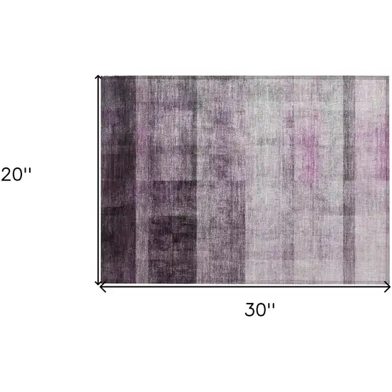 Purple Ombre Washable Non Skid Indoor Outdoor Area Rug Photo 3
