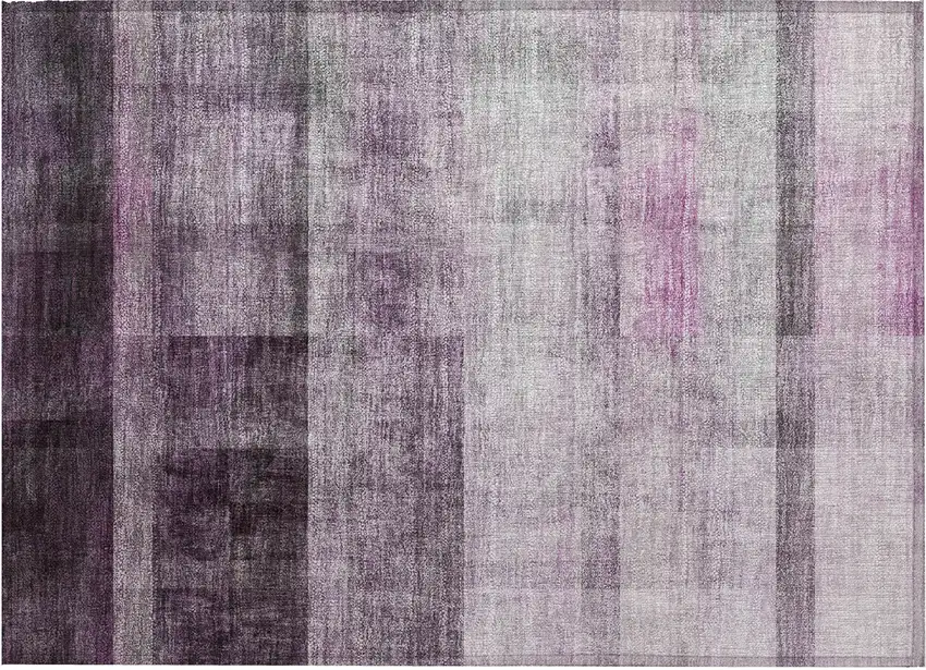 Purple Ombre Washable Non Skid Indoor Outdoor Area Rug Photo 2