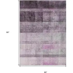 Photo of Purple Ombre Washable Non Skid Indoor Outdoor Area Rug
