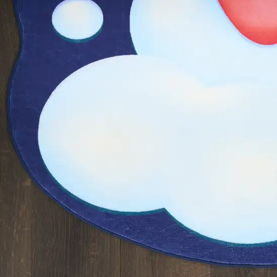 Purple Pink And Blue Spaceships Youthful Washable Area Rug Photo 7