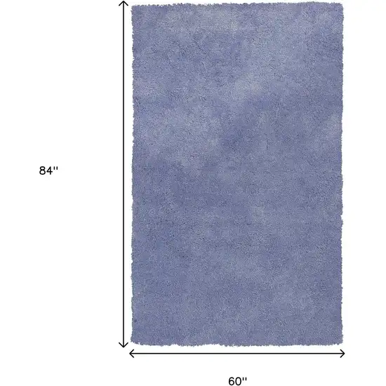 Purple Shag Hand Woven Area Rug Photo 3