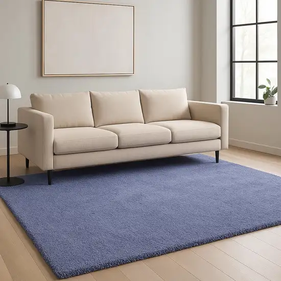 Purple Shag Hand Woven Area Rug Photo 1