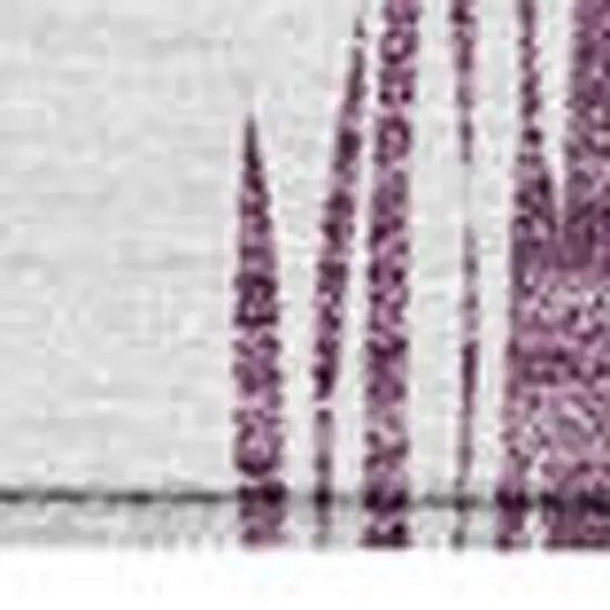 Purple Plum And Ivory Ikat Washable Indoor Outdoor Area Rug Photo 6
